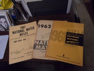 Vintage 1969 - 1978 NRA Rifle Association Championship Programs Authentic 6