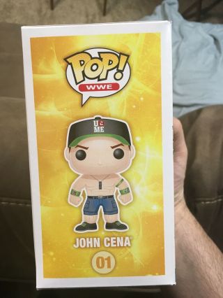 John Cena WWE Exclusive Funko Pop Green Hat Rare Blue Shorts W/protector Vaulted 2