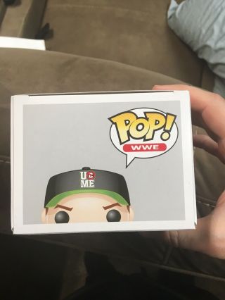 John Cena WWE Exclusive Funko Pop Green Hat Rare Blue Shorts W/protector Vaulted 3