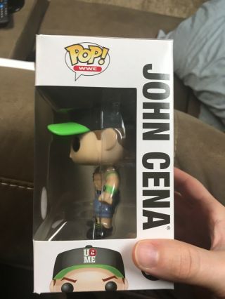 John Cena WWE Exclusive Funko Pop Green Hat Rare Blue Shorts W/protector Vaulted 5