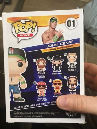 John Cena WWE Exclusive Funko Pop Green Hat Rare Blue Shorts W/protector Vaulted 6