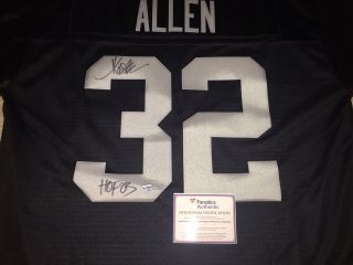 Macus Allen Autograph Signed Fanatics Nfl Pro Vintage Hof 03 Inscribed Raiders