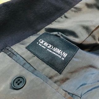 Giorgio Armani Pure Cashmere Coat ITALY Dark Gray Mens Blazer Vintage Designer 4