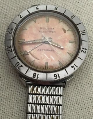 Vintage 1960 ' s Bulova Accutron Astronaut Men ' s Wrist Watch 5