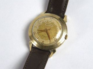 Vintage Hamilton 661 17j Automatic Watch Running Fancy Bullhorn Lugs Patina Dial