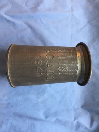 Vintage Wwii United States U.  S.  S.  G.  A.  Co.  1941 Oil Pitcher Can.