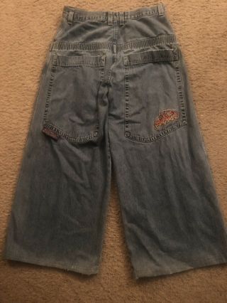 Vintage Jnco 303 Burner Jeans Size 34 X 30 Made In Usa 100 Cotton Euc