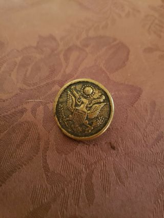 Ww2 Us Military Button Made In France