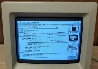 Vintage Interware Booster 30 - SE50F 68030/50MHz PDS CPU accelerator for Mac SE/30 3
