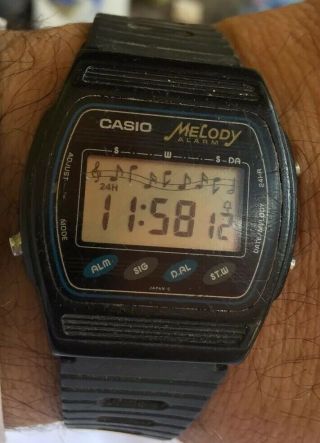 Vintage Rare Casio 677 Melody Alarm M - 14 Made In Japan