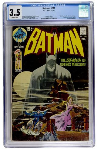 Batman 227 Cgc 3.  5 Vintage Dc Comic Key Classic Neal Adams Cover Swipe Det 31