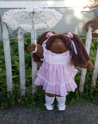 Vintage Cabbage Patch Kid Southern Belle Soft Sculpture African American Aa Doll