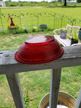 Vintage Indiana Glass Ruby Red Flash Ultra Rare Hen on Nest W/Original Box 7