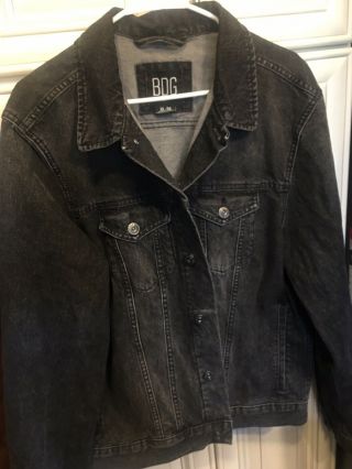 Urban Outfitters Bdg Denim Jacket Large Men’s Black Washed - Vintage Supreme