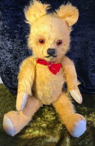 Rare Antique Limb Jointed Jakas Teddy Bear 20” C1940 Australia Mohair