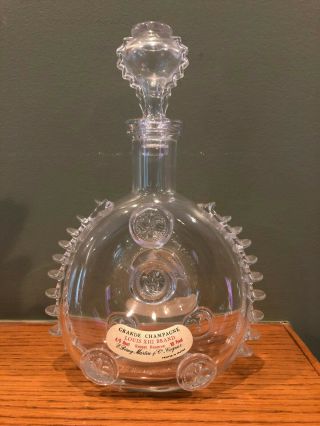 Vintage Remy Martin Louis Xiii Cognac Baccarat Crystal Glass Decanter W/ Label