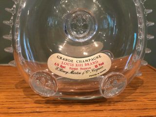 Vintage REMY MARTIN Louis XIII Cognac BACCARAT Crystal Glass Decanter w/ Label 2