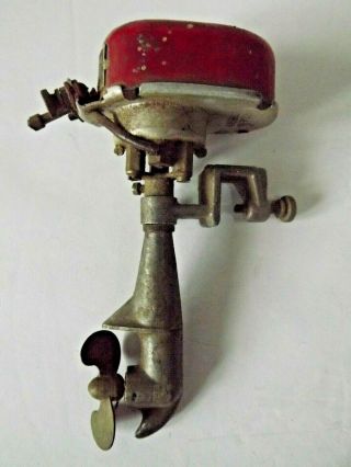Vintage Sakai Seisakusho Miniature Outboard D.  C.  Motor (pat) Toy Imperfect