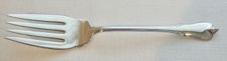 Wallace Sterling Silver Grand Colonial Medium Cold Meat Serving Fork 8 "