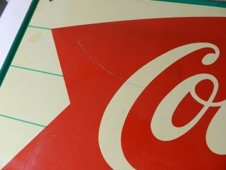 VINTAGE ADVERTISING SIGN - 1950 ' s COCA - COLA FISHTAIL SIGN - MCA SIGN CO.  - DRIVE - IN 6