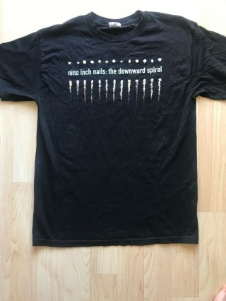 Vintage Nine Inch Nails T - Shirt 1994 Nin The Downward Spiral Medium