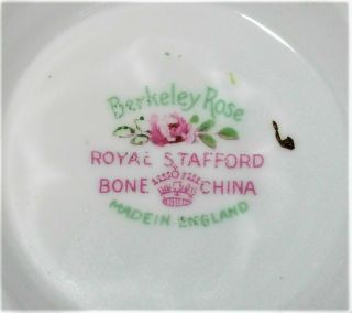 Rare Royal Stafford Berkeley Rose Bone China Tea Set - England 11