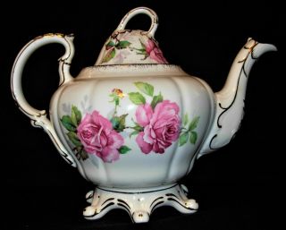 Rare Royal Stafford Berkeley Rose Bone China Tea Set - England 2