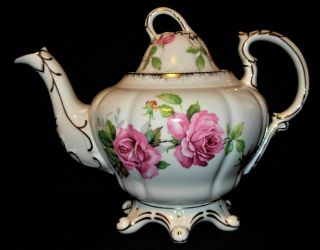 Rare Royal Stafford Berkeley Rose Bone China Tea Set - England 3