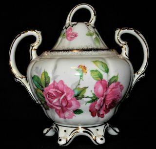 Rare Royal Stafford Berkeley Rose Bone China Tea Set - England 5