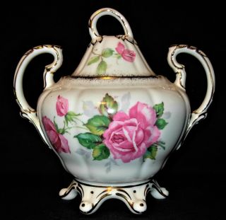 Rare Royal Stafford Berkeley Rose Bone China Tea Set - England 6