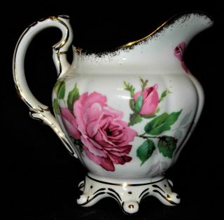 Rare Royal Stafford Berkeley Rose Bone China Tea Set - England 8