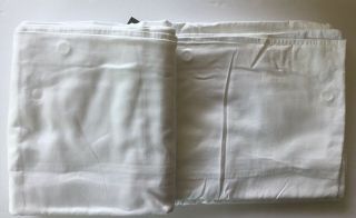 Restoration Hardware VINTAGE WASHED 600 TC SATEEN Duvet Cover King White 3