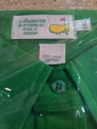 Vintage 70s Pickering Polo Shirt Lisle Cotton Augusta National Masters Golf XXL 2