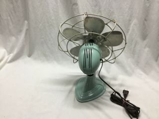 Vintage WESTINGHOUSE Oscillating Electric Table Fan A010 - 1 12” Metal 5 Blade USA 2