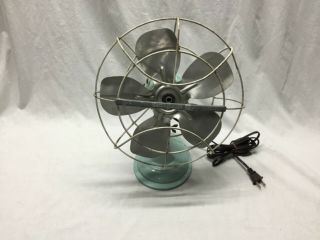 Vintage WESTINGHOUSE Oscillating Electric Table Fan A010 - 1 12” Metal 5 Blade USA 3