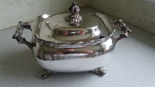 Lovely Vintage Heavy Silver Plated Small Soup Tureen - Simpson Hall Miller