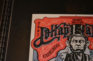 Pearl Jam Chicago Lollapalooza 8/3 - 8/5 2007 Poster - Ames Bros.  - RARE 2