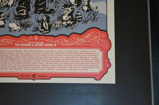 Pearl Jam Chicago Lollapalooza 8/3 - 8/5 2007 Poster - Ames Bros.  - RARE 5