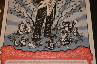 Pearl Jam Chicago Lollapalooza 8/3 - 8/5 2007 Poster - Ames Bros.  - RARE 7