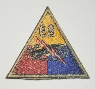 Vintage U.  S.  Army Armored Division Regiment 89th Tank Battalion Patch 2