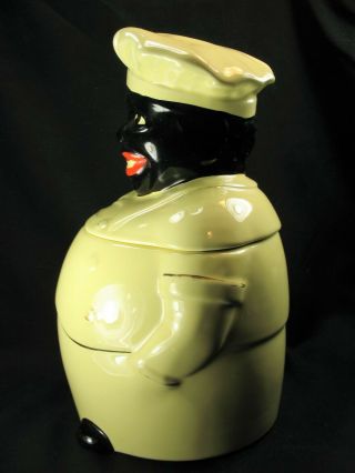 Vintage Pearl China Co Black Chef Cook COOKY Cookie Jar 1940 ' s USA EVC 2