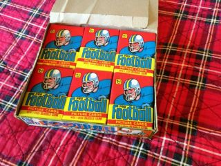 1978 Topps Football Cello Box With 30 Wax Packs Inside - Exc/nm - Rare