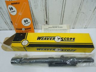 Vintage Weaver 22 Lr B4 Steel Scope W/ 22 Tip Off 3/4 " Mount El Paso Tx.  Nib