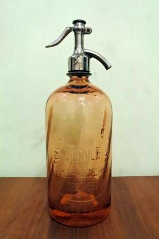 Vintage extremely rare Soda Siphon Seltzer Bottle from Bulgaria 2