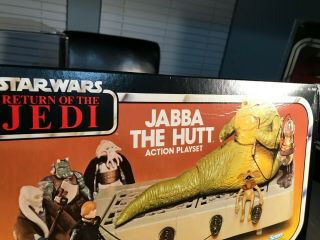 Vintage 1983 Kenner Star Wars Jabba The Hutt Playset MISB Piece 10