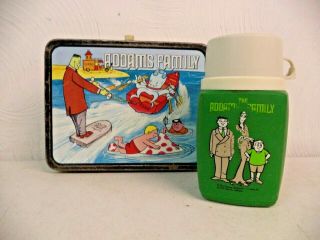 Vintage 1974 King - Seeley Addams Family Metal Lunchbox Complete With Thermos