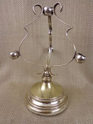 Antique Epergne Trump Flower Vase Table Centerpiece Silver Plated 8