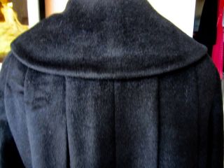 Vintage Lilli Ann 50 ' s Blin & Blin Black Coat Size Small to Med.  / 5