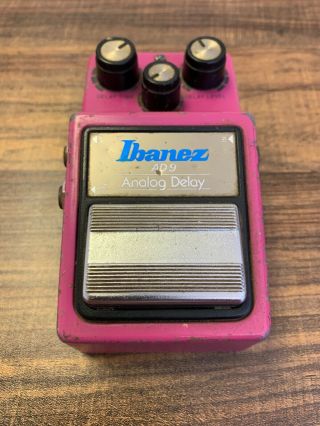 Vintage Ibanez Ad - 9 Delay Guitar Effect Pedal
