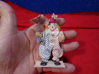 Vintage Miniature Doll Milly’s Miniature Artist Doll Dollhouse Size Clown